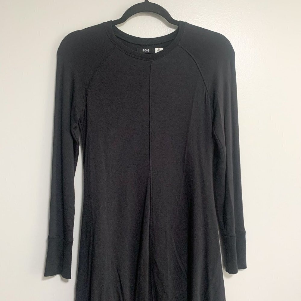 BDG Outfield Black Long Sleeve Fit Flare Mini Dress Size S - Picture 6 of 13